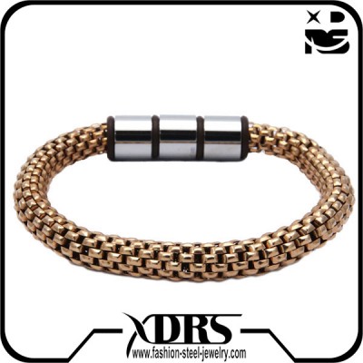 Hot Sale Modern Mens Heavy Metal Bangle With Magnetic Clasp