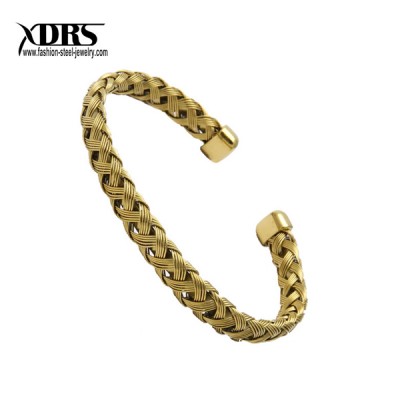 Wholesale Interwave Custom Modern Dubai Kada Gold Bangles